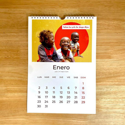 Calendario solidario con Djouma en Mali